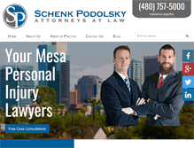 Tablet Screenshot of myarizonainjurylawyers.com